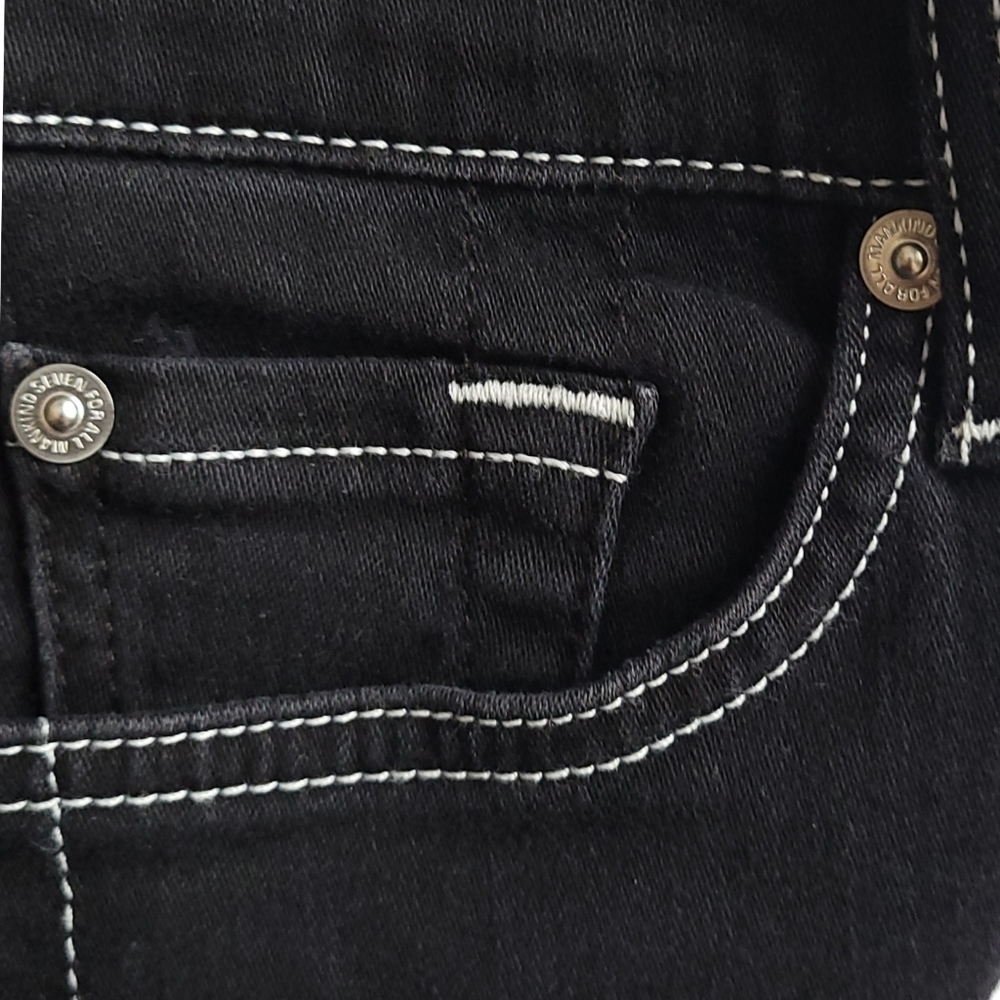 7 for All Mankind black ankle super skinny crop jeans 28 - Picture 11 of 15